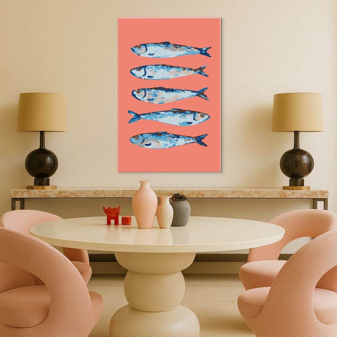 Perspektivenwechsel Koralle - Malen nach Zahlen