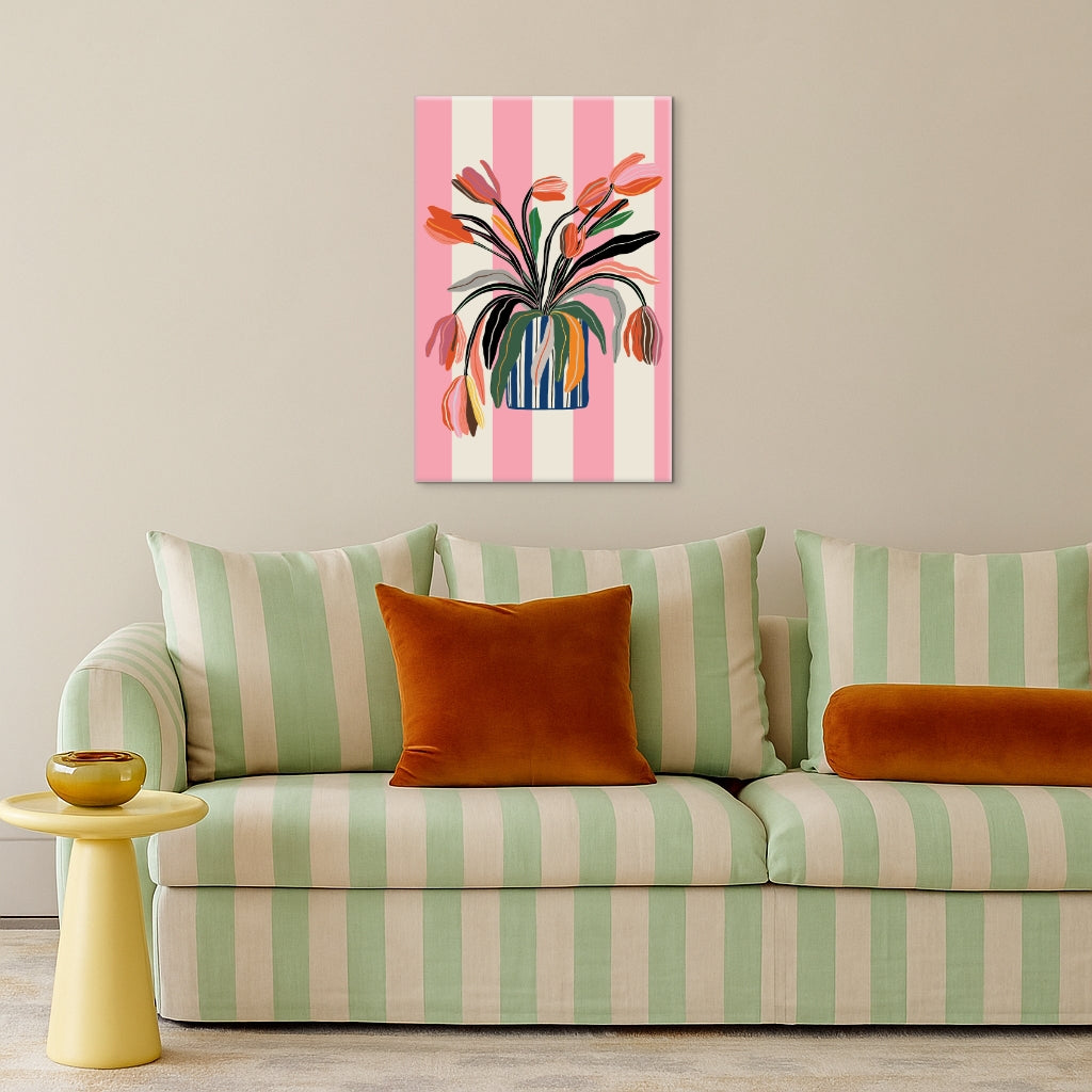 Striped Tulips - Malen nach Zahlen