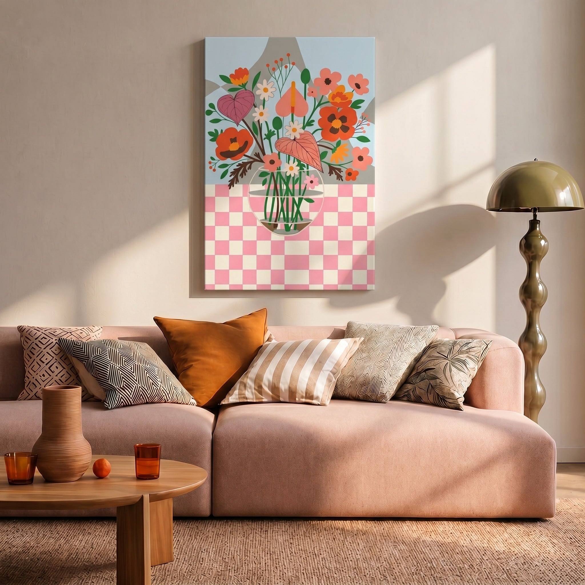 Chess & Flowers  - Malen nach Zahlen