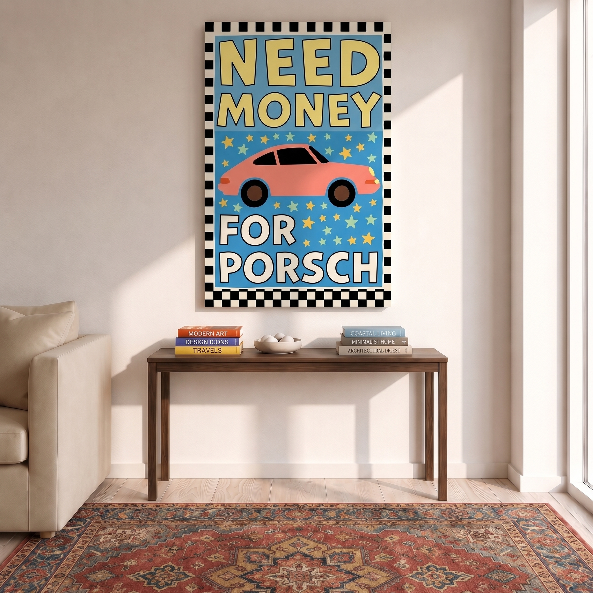 Need Money for Porsch - Malen nach Zahlen