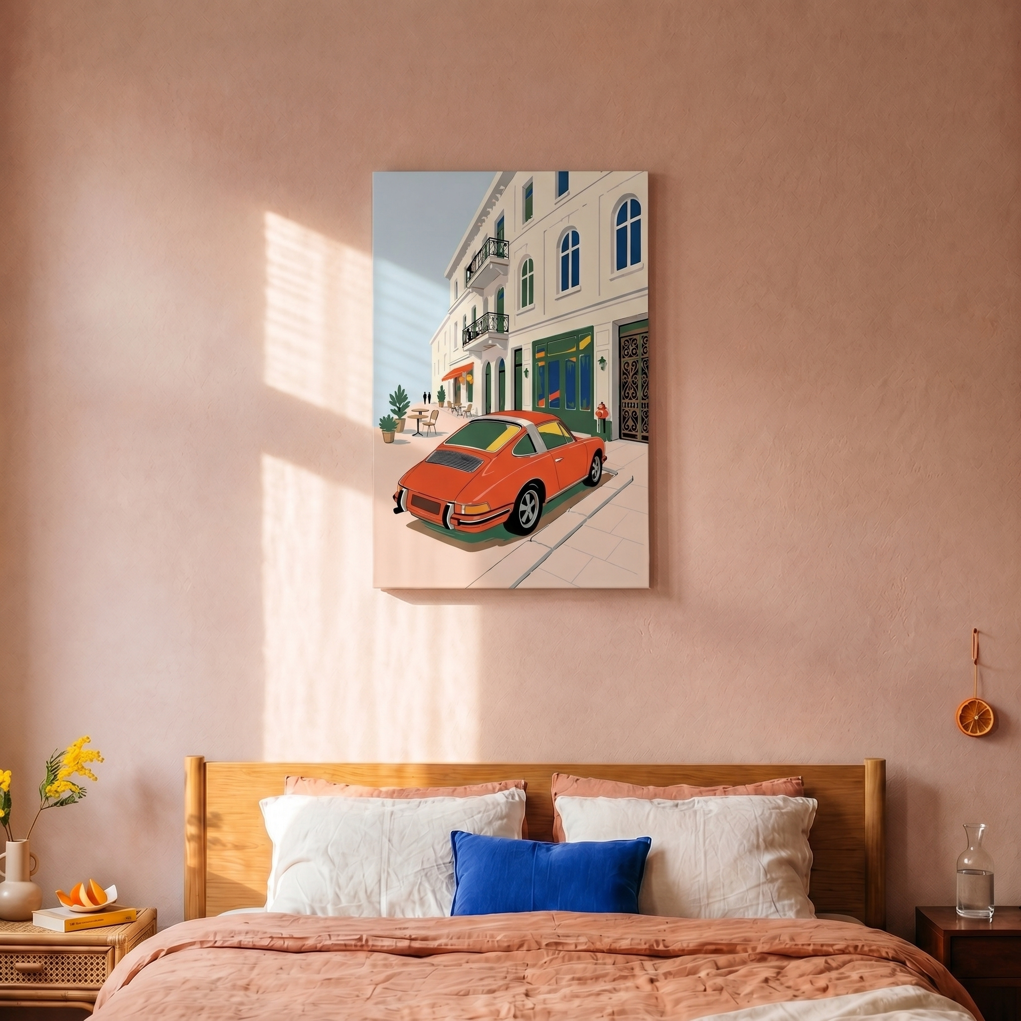 Rotes Auto - Malen nach Zahlen