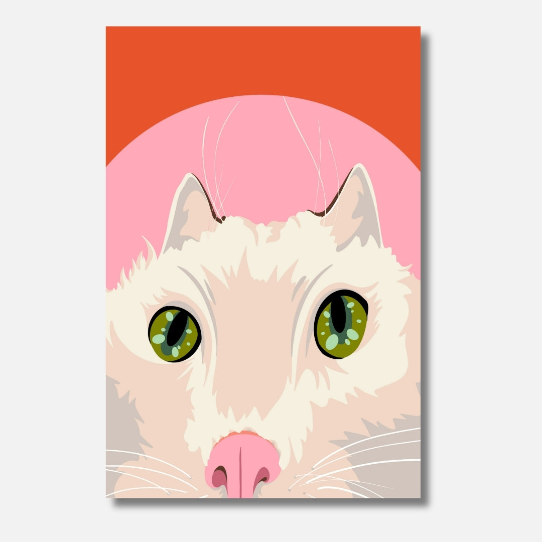 Malen nach Zahlen Erwachsene The Audacity freche Katze Tiere Motiv | Hochwertiges DIY Malset habitus studio