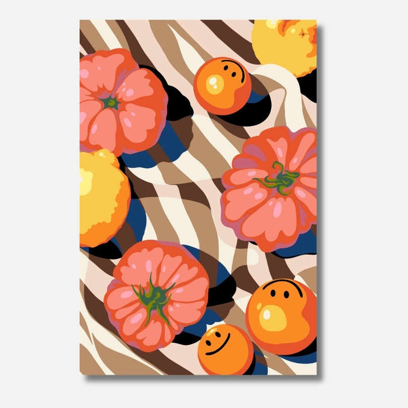 Malen nach Zahlen Erwachsene Trinity Herbst Kuerbis Stillleben Motiv | Hochwertiges DIY Malset habitus studio